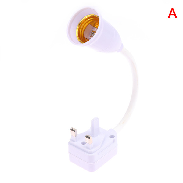 1 Stk LED-pære E27 Fatning Lampeholder Adapter Konverter A