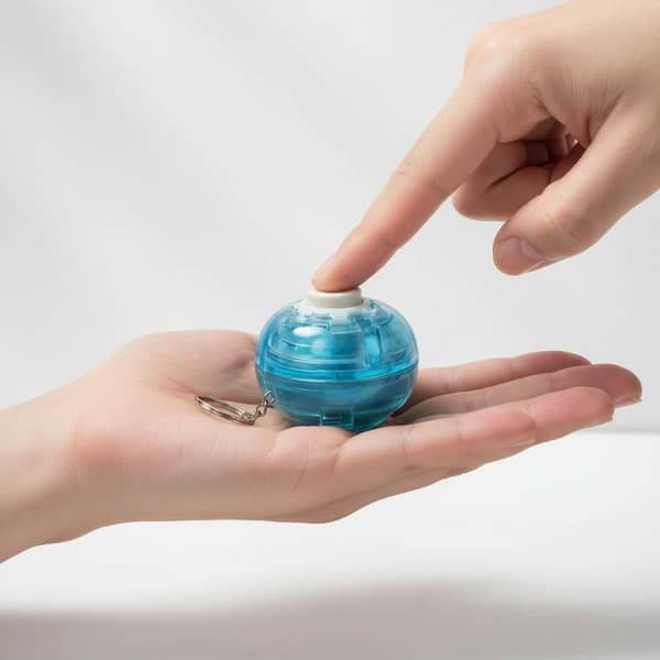 3D Paina ja pyöritä Fidget-pallon avaimenperä Värikäs aistipalapeli