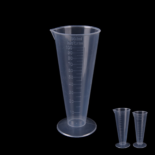 50ml 100ml Transparent koppskala Plastmålekopp Måling 100ml