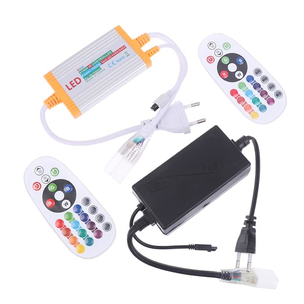 1 stk 220V EU COB LED Strip Dimmer Manuell Kontroller Med 50/100M D