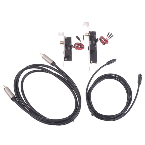 Optisk fiber koaksial digitalt lydkort med kabel DAC DTS Dec 01
