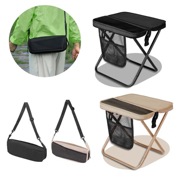 Bärbar hopfällbar pall Axelväska Design Lättvikt Utomhus B