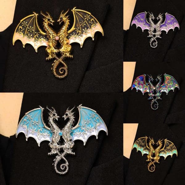 1 stk metall dragebrosjer for kvinner unisex festkontor A1