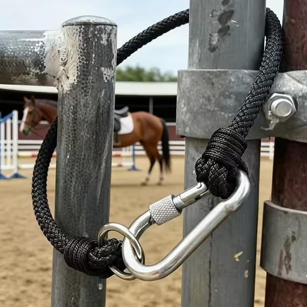 Nylon Stallhållare Flätat Rep Knytband Hakar Vävd Bu