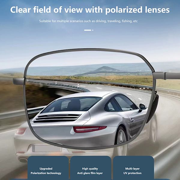 Alloy Fold Photochromic Solbriller Polarized Men Folding Sun Gl A