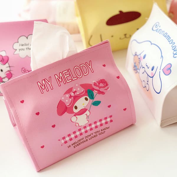 Cartoon PU Tissue Box e Car Tissue Box Home Living Kitchen Leat A2