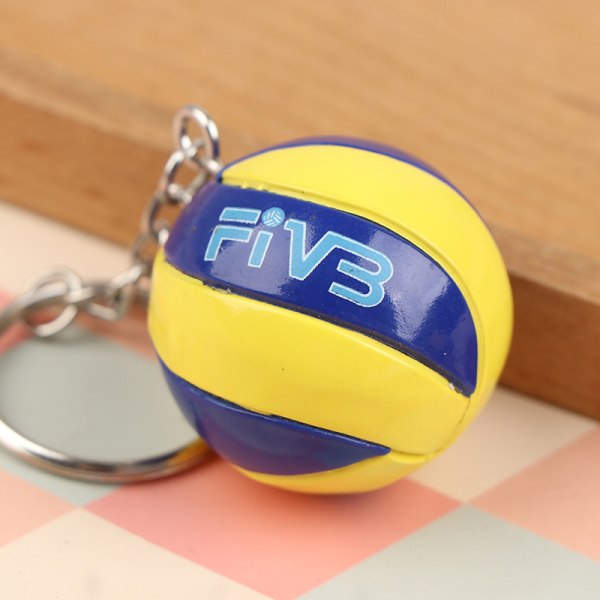 Volleyball Nøkkelring Ornamenter Business Volleyball Gaver Beach B A1