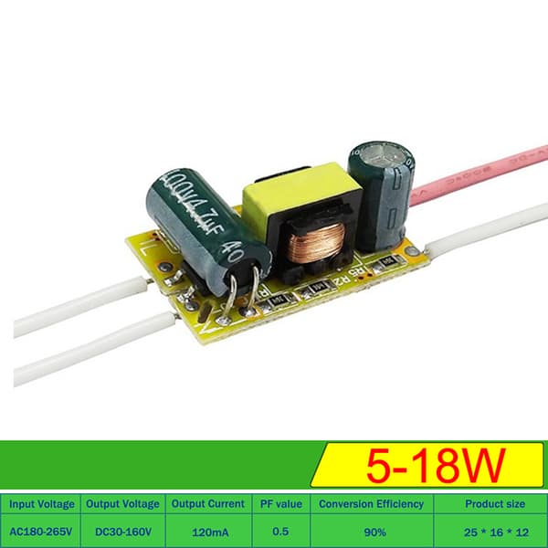 3W 5W 8W 18W 36W LED-drivrutning Transformator Strålande 5-18W