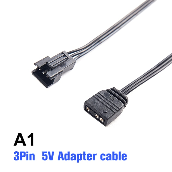 5V/12V Rgb 3/4Pin-belysning Moderkortets synkronkontroll A1