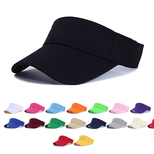 Naisten korkea cap Aurinkohattu Naisten UV-säteilyä estävä elastinen hattu Black
