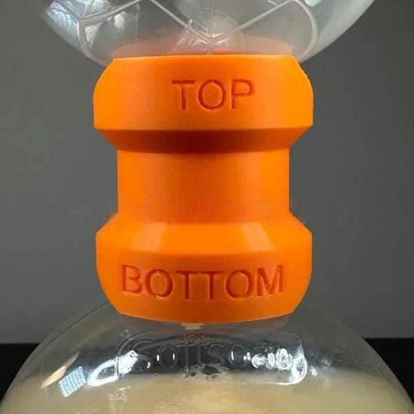 Smart plast tidsbesparende lekkasjesikker dispenser for håndvask Orange