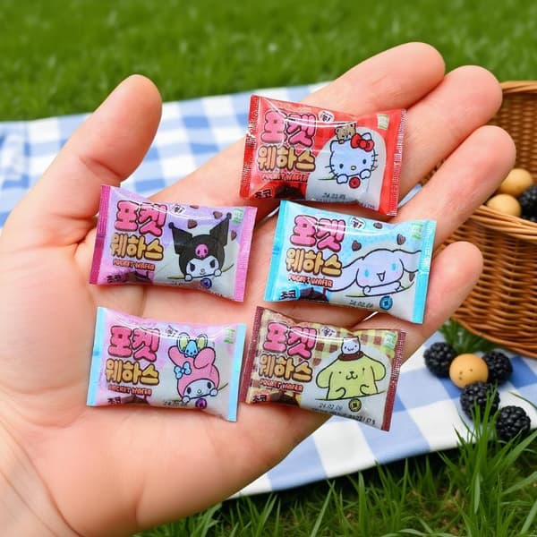 5 st 1/12 Skala Miniatyr Dockhus Sanrio Snackpåse Mini Choco