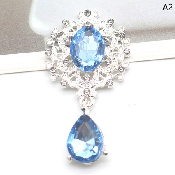 Shining Broche 45*25mm Crystal Accessories Fashion Gorgeous Wed A2