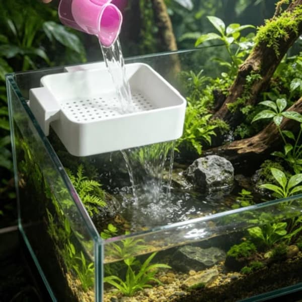 Akvarium Fisketank Vandskift Flow Diffuser Anti-Sifon Sand A