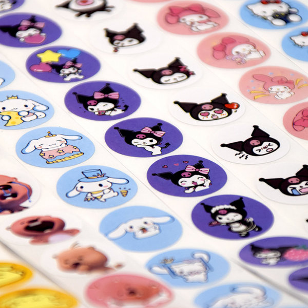 500 stk/rull Cartoon Anime Stickers e Kuromi Loopy Stickers Not A1