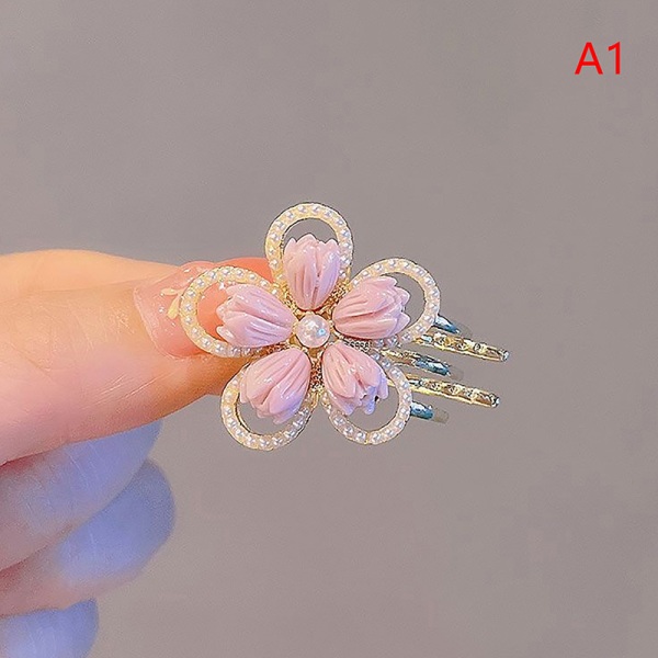 Muoti n Style metalliseos Side Barrette hiusklipsi Sweet e Flowers B A1