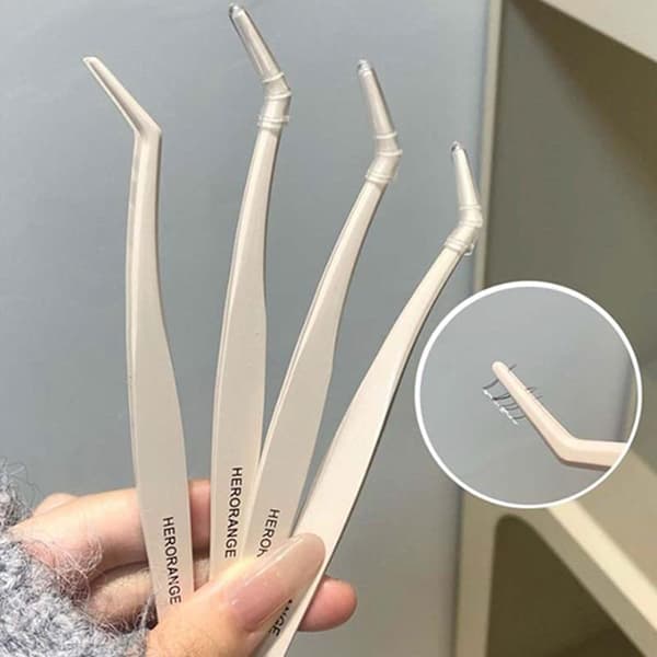 Øjenvippepincet i rustfrit stål Multifunktionel Anti-Stick Pincet