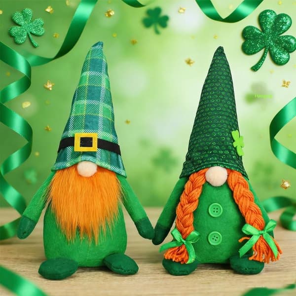 2 st. klöver ansiktslös docka dekoration St. Patrick's Day Party De A