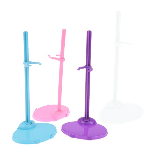 Stativ för 1/6 dockor Stödställ 30 cm Figur Display Hållare T pink