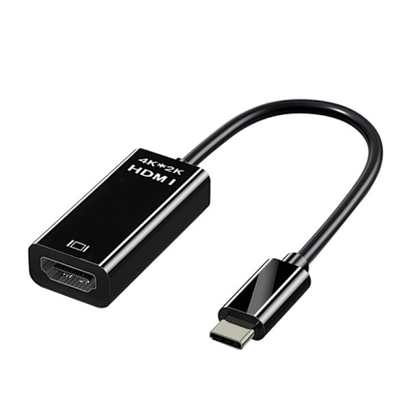 USB C till HDMI-kabel 4K Typ C HDMI-omvandlare för PC Bärbar TV