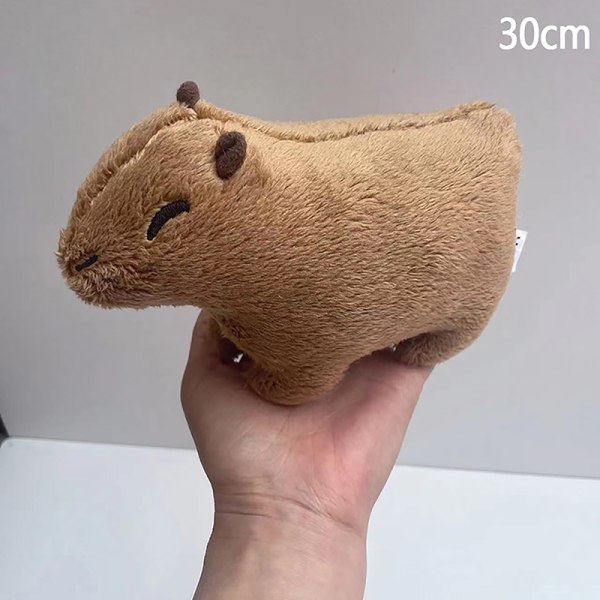Simulering Capybara Plysch e Dolls Leksaker Bil Kontor Heminredning 30cm