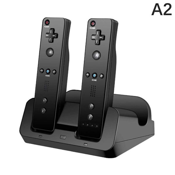 Ladestation Lader Dock til Wii U fjernbetjening Gamin black