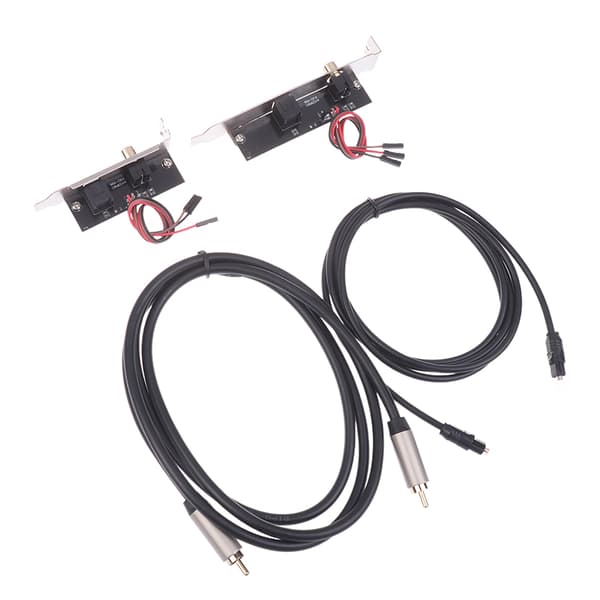 Optisk fiber koaksial digitalt lydkort med kabel DAC DTS Dec 01