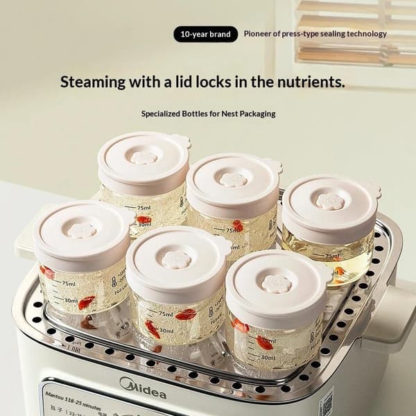 Pudding-lasikupit Minilasijälkiruokakupit kannella, vuotamattomat 100ML 3pcs