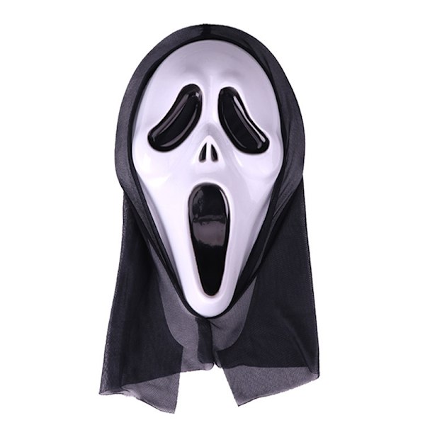 Realistisk film Ghost Mask Halloween uhyggelig djævel maske Stick T A7