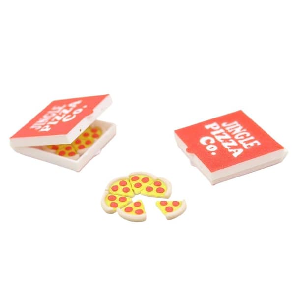 1/12 Dukkehus Simulation Mini Pizza Model Med Pizzaæske Dukke