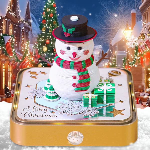 Time Piece Kalender 2026 Skrivebordskalender Med LED-lys 3D Riv-av A