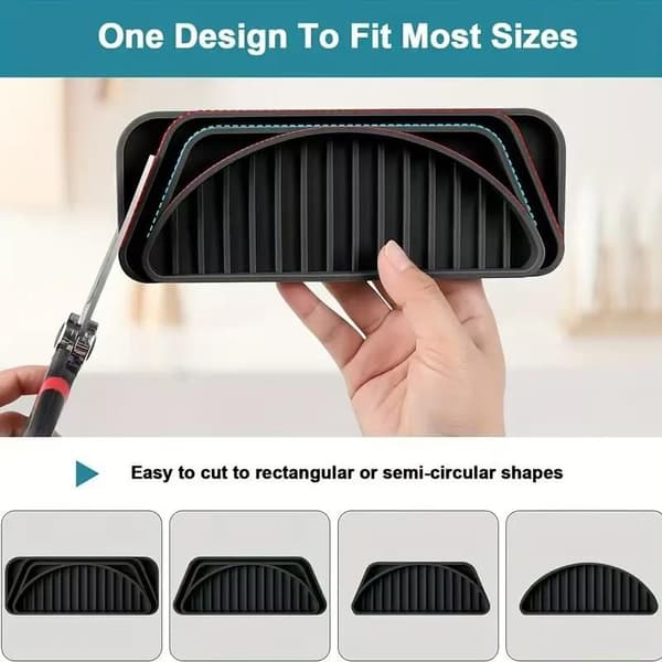 Vattenautomat Anti-överflöde Silikonmatta Droppbricka Kaffemaskin Gray
