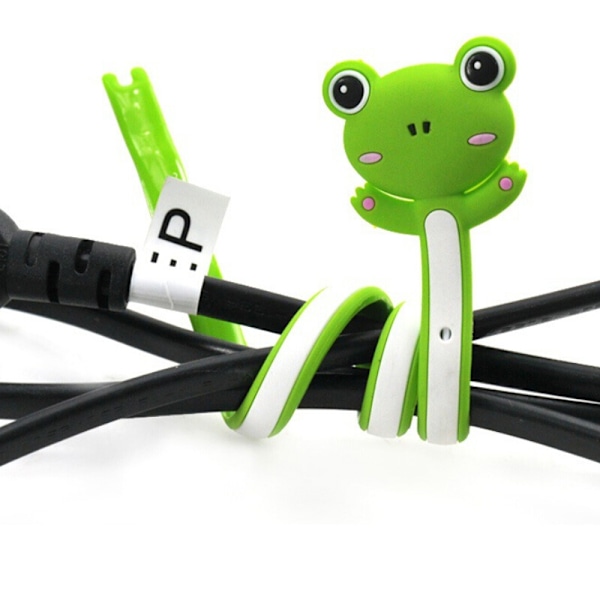 e Animal Earphone Hovedtelefon Wrap Cord Wire Kabelholder Winder Random