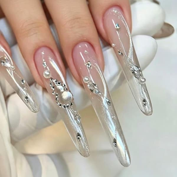 Silikon Nail Art Formar Non-Stick Återanvändbara För Pumpa Tårdroppe N