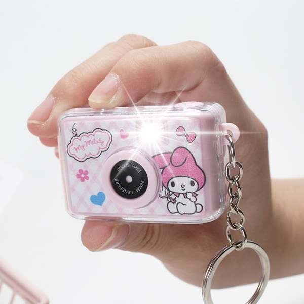 Sanrio Kuromi Melody Cinnamoroll Minikamera Bilnøkkelring A3