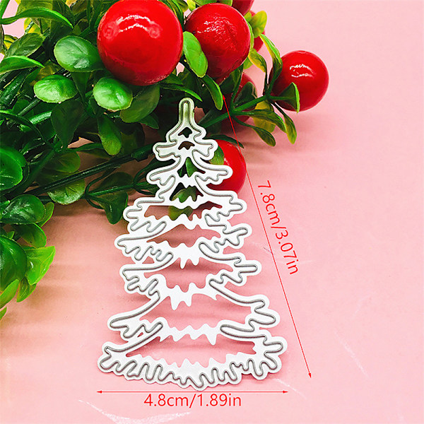 Metalliska Stämplar för Julgranar - Scrapbooking, Prägling 1PC