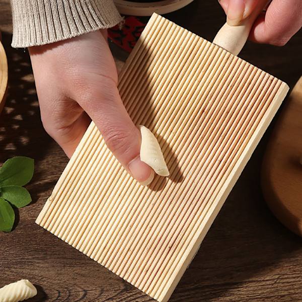 Italiensk Fantes Gnocchi-bräda i trä, köksbakningsverktyg, pastatillverkare