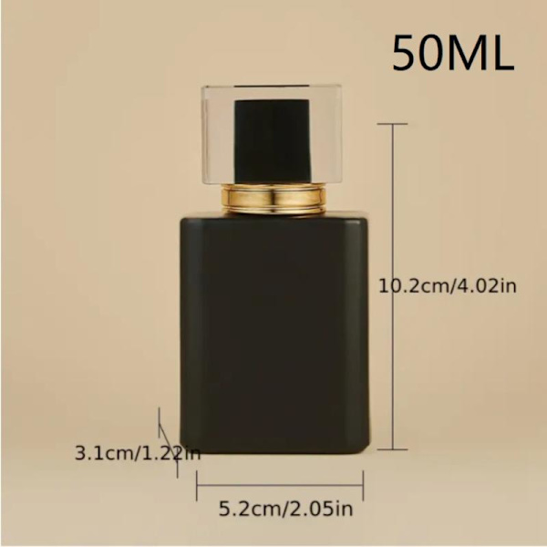 30/50ML Påfyllbar Parfyme Atomizer Tom Flat Glass Sprayflaske 50ML