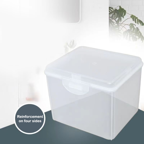 Flip Transparent Desktop Opbevaringsboks LED Forlygte Emballage Bo M
