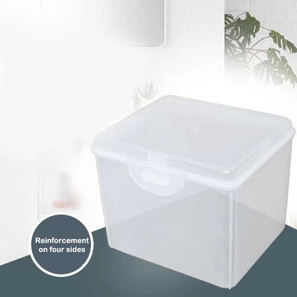 Flip Transparent Desktop Storage Box LED Strålkastare Förpackning Bo S