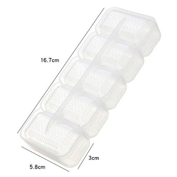 5 stk/sett Sushi Nigiri Maker Risball Former Nonstick Press Lag