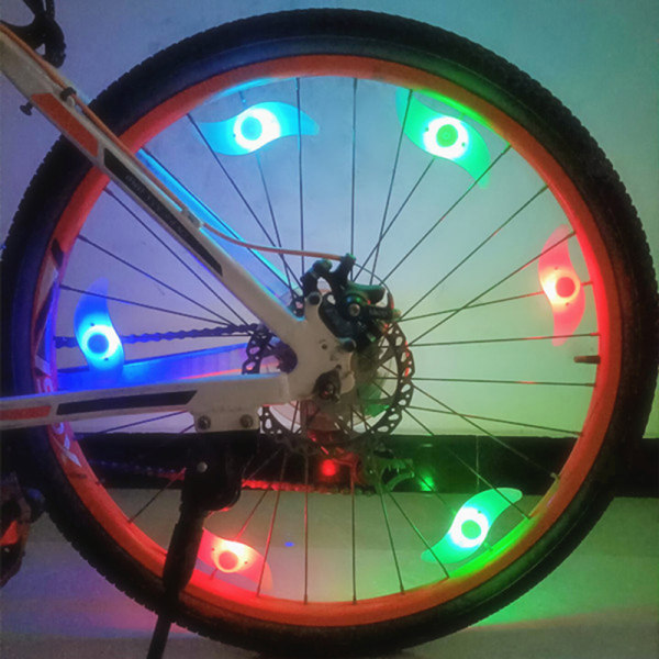 Cykel Hjul Eger Lys Vandtæt Balance Cykel LED Dæk Dæk Multicolor