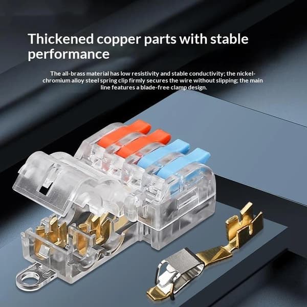 Mini Quick Terminal Block Rask T-type ledningskontakt Elektrisk S A19