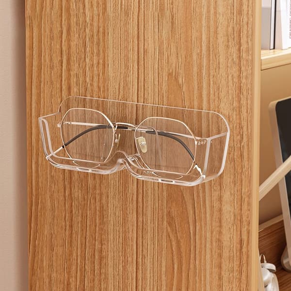 Glasögon Förvaringslåda Väggmonterad Solglasögon Organizer Rack Glas Clear