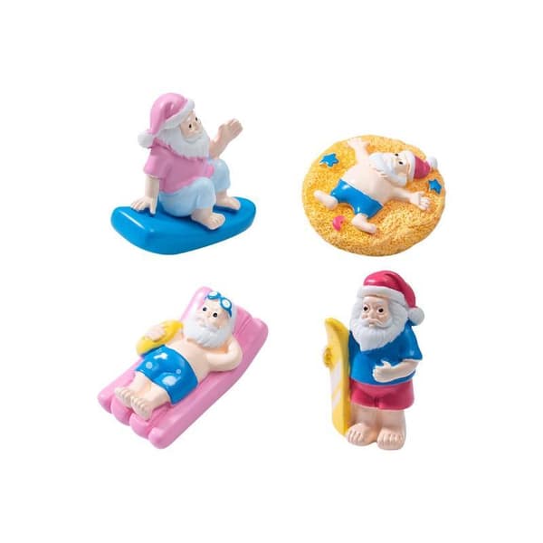 Mini Resin Sommar Tomtefigurer Bedårande Design För Strand A4