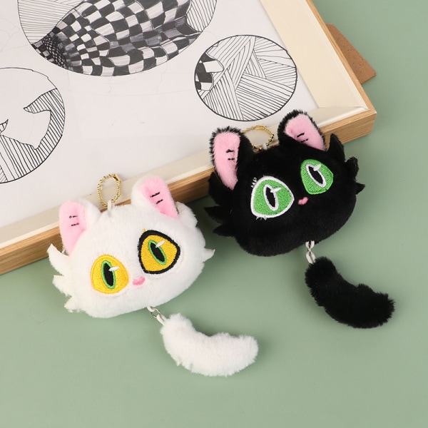 e Cat Pehmolelu Suzume no Tojimari Anime Doll Riipus avaimenperä Black