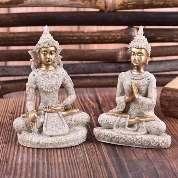 Buddha-statuer Sandstein Thailand Buddha-skulptur Fengshui-figur 2