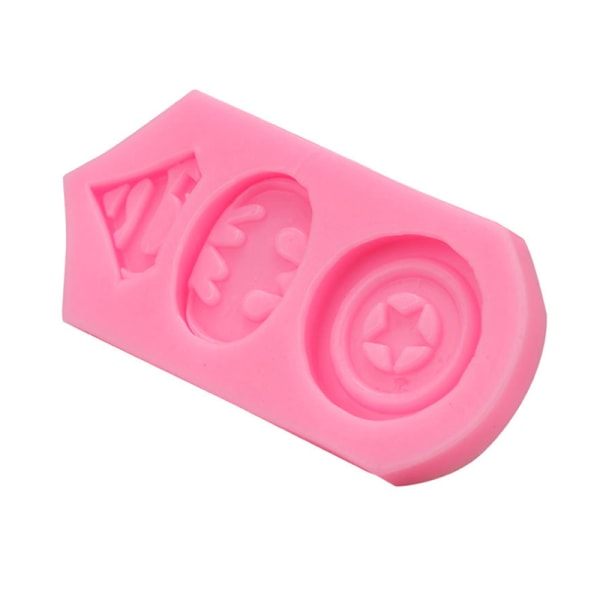 Mini Cartoon Hero mold Pink Resin tai Chocolate Mold Pu pink