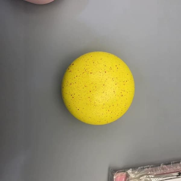 Mjuk silikon makaronbrödformad leksak för tryckreducering Yellow
