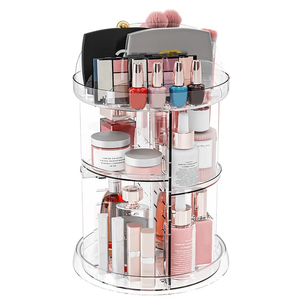 360 roterende makeup-organizer til toiletbord E